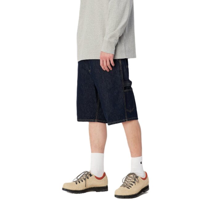 CARHARTT WIP SINGLE KNEE SHORT BLUE RINSED - Image 3