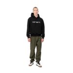 CARHARTT WIP CARHARTT HOODIE BLACK WHITE - Image 4
