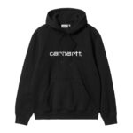 CARHARTT WIP CARHARTT HOODIE BLACK WHITE