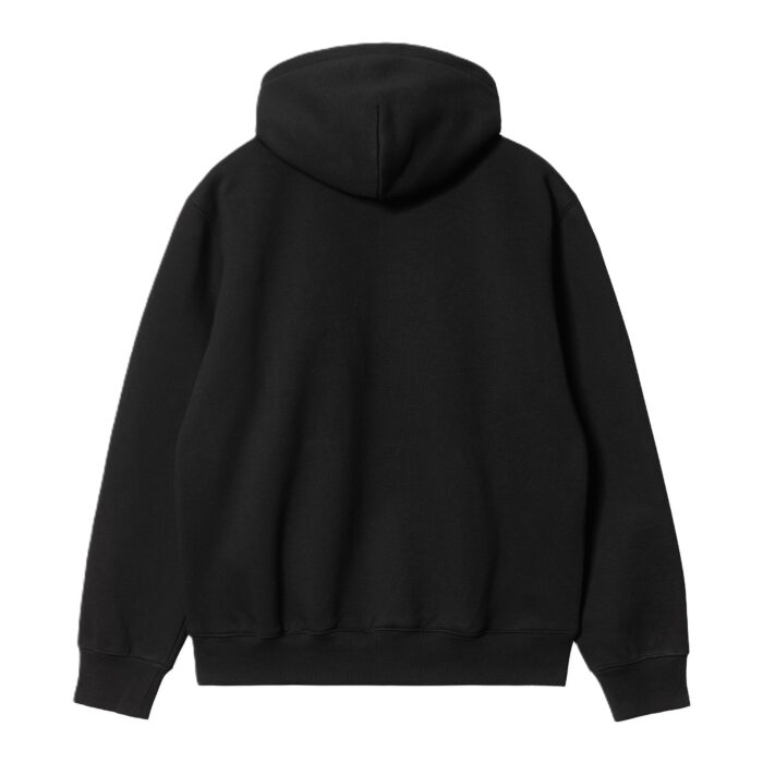 CARHARTT WIP CARHARTT HOODIE BLACK WHITE - Image 2