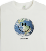 CARIUMA SMILLING EARTH T-SHIRT OFF WHITE - Image 3