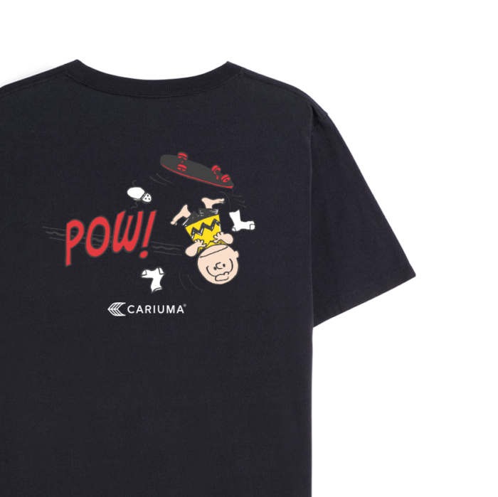 CARIUMA X PEANUTS CHARLIE BROWN SKATE T-SHIRT BLACK - Image 2