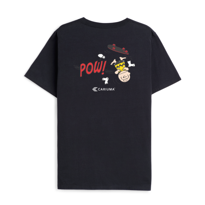 CARIUMA X PEANUTS CHARLIE BROWN SKATE T-SHIRT BLACK - Image 3