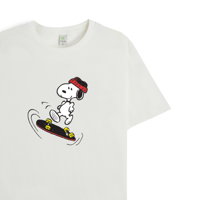 CARIUMA X PEANUTS KICKFLIP SNOOPY T-SHIRT OFF WHITE - Image 2