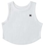 DC BOYFRIEND WOMEN CROP TANK WHITE
