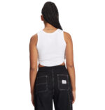 DC BOYFRIEND WOMEN CROP TANK WHITE - Image 5