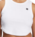 DC BOYFRIEND WOMEN CROP TANK WHITE - Image 3