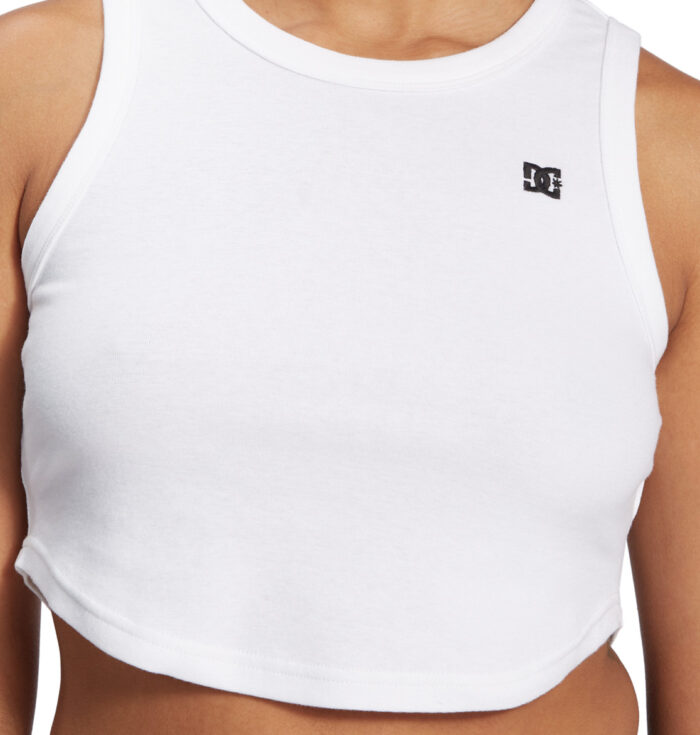 DC BOYFRIEND WOMEN CROP TANK WHITE - Image 3