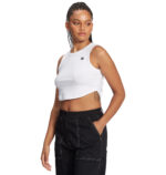 DC BOYFRIEND WOMEN CROP TANK WHITE - Image 6