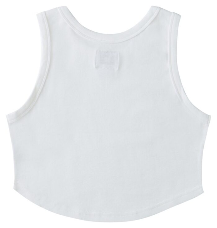 DC BOYFRIEND WOMEN CROP TANK WHITE - Image 2