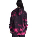 DC CLOUDIE HOODIE BLACK FUCHSIA HALFTONE SMOKE - Image 2