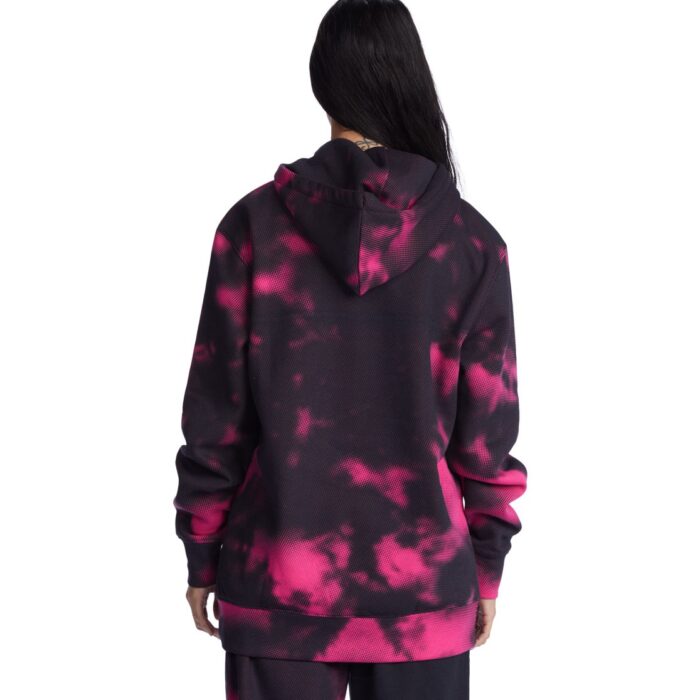 DC CLOUDIE HOODIE BLACK FUCHSIA HALFTONE SMOKE - Image 2