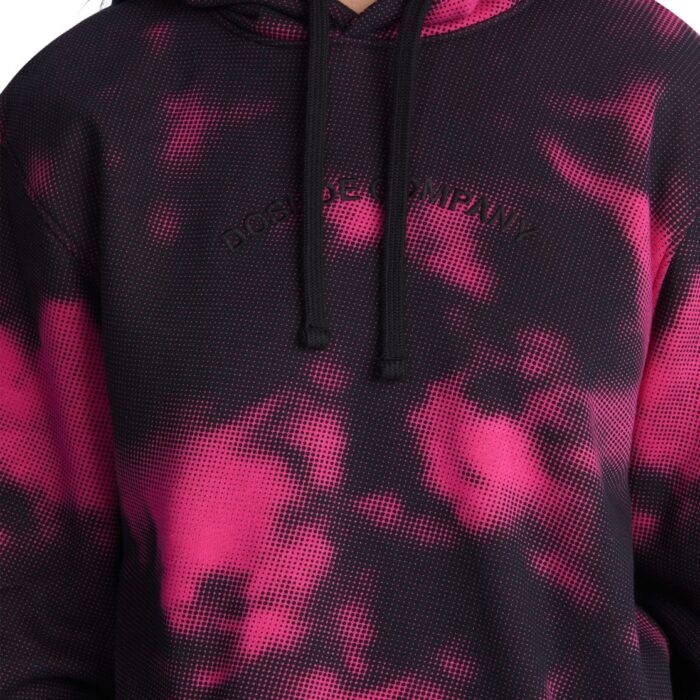 DC CLOUDIE HOODIE BLACK FUCHSIA HALFTONE SMOKE - Image 6