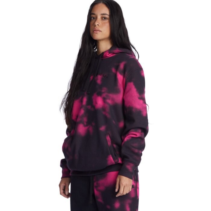 DC CLOUDIE HOODIE BLACK FUCHSIA HALFTONE SMOKE - Image 3