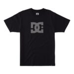 DC STAR T-SHIRT BLACK PEWTER