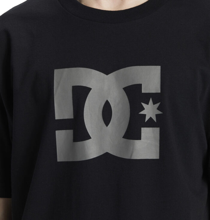 DC STAR T-SHIRT BLACK PEWTER - Image 6