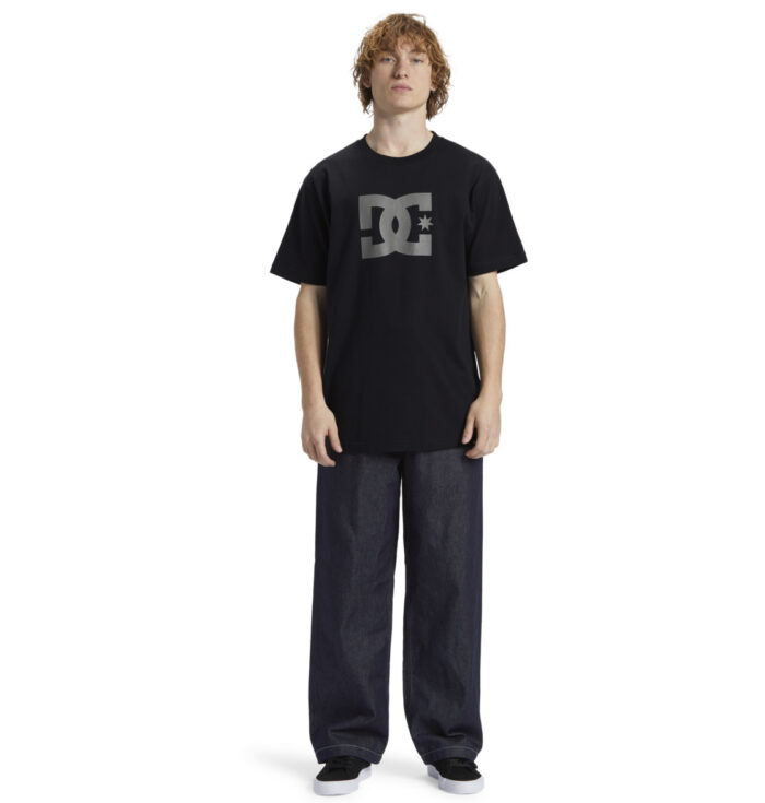 DC STAR T-SHIRT BLACK PEWTER - Image 7