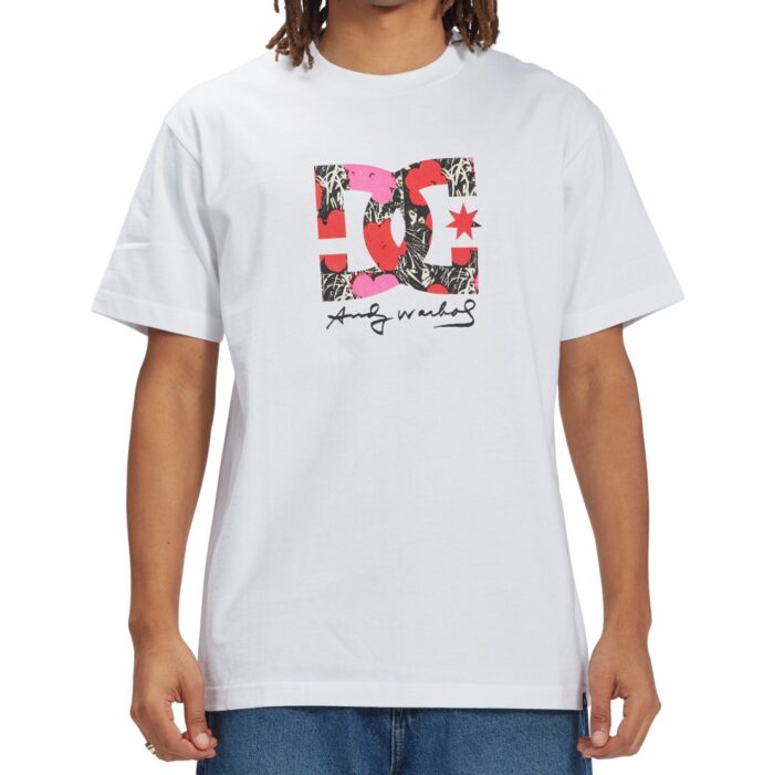 DC X ANDY WARHOL FLOWERS SERIES T-SHIRT WHITE - Image 3