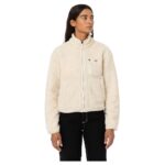 DICKIES MOUNT HOPE WOMEN ZIP FLEECE WHITECAP GREY