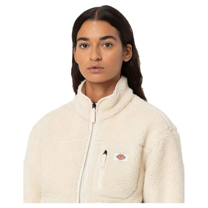DICKIES MOUNT HOPE WOMEN ZIP FLEECE WHITECAP GREY - Image 3