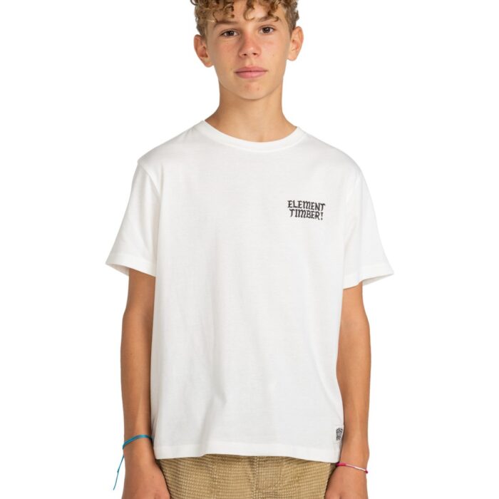 ELEMENT X TIMBER YOUTH JESTER T-SHIRT EGRET - Image 3