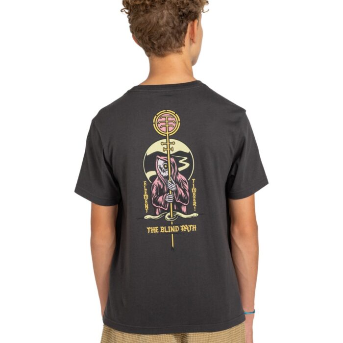 ELEMENT X TIMBER YOUTH OMEN T-SHIRT OFF BLACK - Image 2
