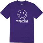 EMERICA HAPPY FACE T-SHIRT PURPLE