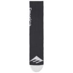 EMERICA PURE CREW SOCKS BLACK WHITE - Image 2
