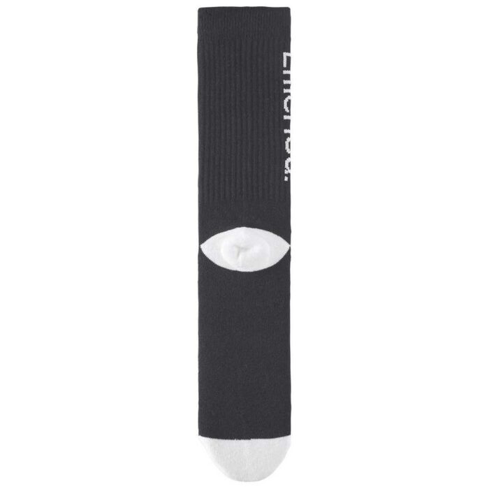 EMERICA PURE CREW SOCKS BLACK WHITE - Image 3