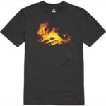 EMERICA TRIANGLE BLAZE T-SHIRT BLACK