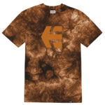ETNIES ICON WASH T-SHIRT BLACK ORANGE