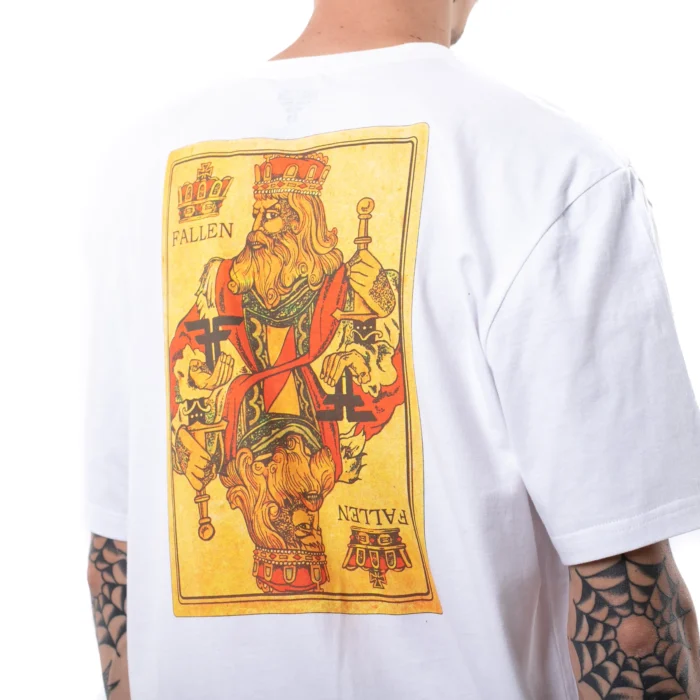 FALLEN KING T-SHIRT WHITE YELLOW - Image 4