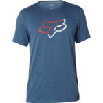 FOX PLANNED OUT TECH T-SHIRT HEATHER NAVY - Image 2