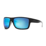 HORSEFEATHERS ZENITH SUNGLASSES MATTE BLACK FADE OUT MIRROR BLUE