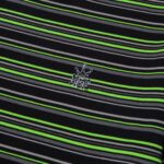HUF CROWN STRIPE KNIT T-SHIRT BLACK - Image 4