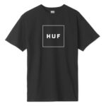 HUF ESSENTIALS BOX LOGO T-SHIRT BLACK
