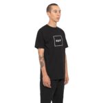 HUF ESSENTIALS BOX LOGO T-SHIRT BLACK - Image 3