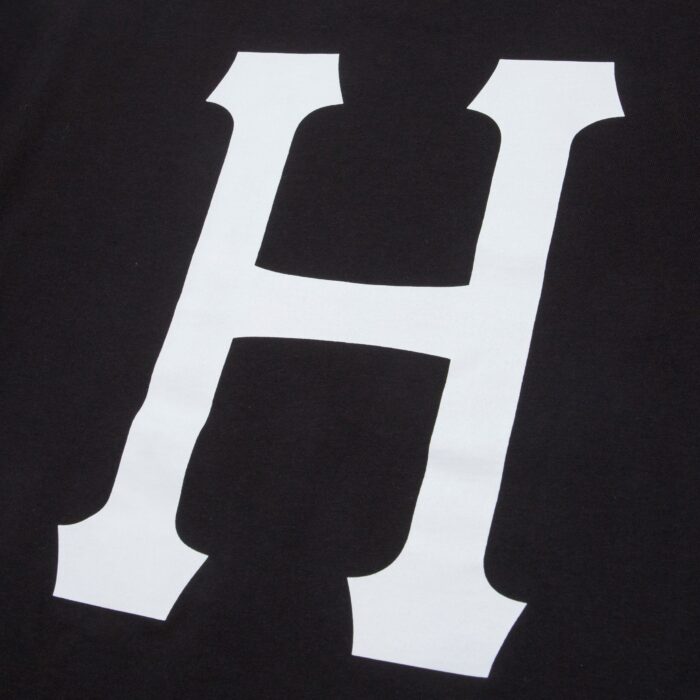 HUF ESSENTIALS CLASSIC H T-SHIRT BLACK - Image 4