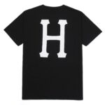 HUF ESSENTIALS CLASSIC H T-SHIRT BLACK - Image 2