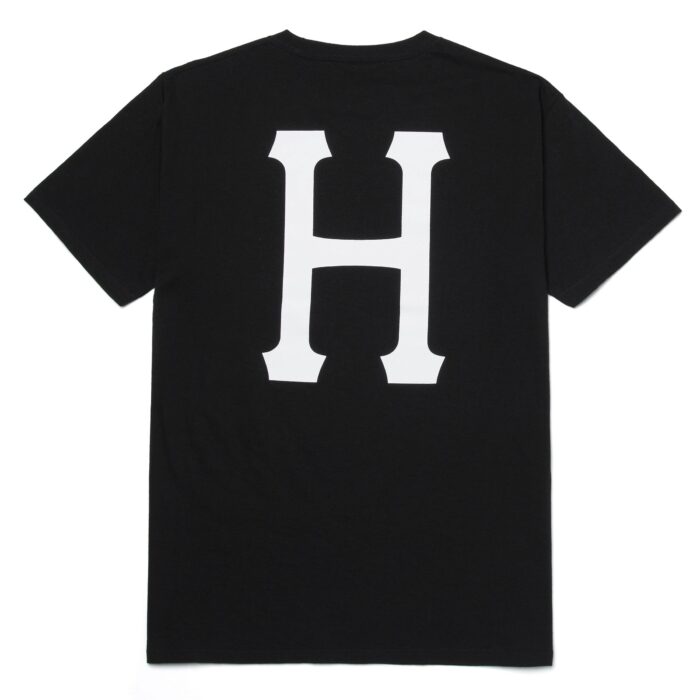 HUF ESSENTIALS CLASSIC H T-SHIRT BLACK - Image 2