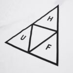 HUF ESSENTIALS TRIPLE TRIANGLE T-SHIRT WHITE - Image 3