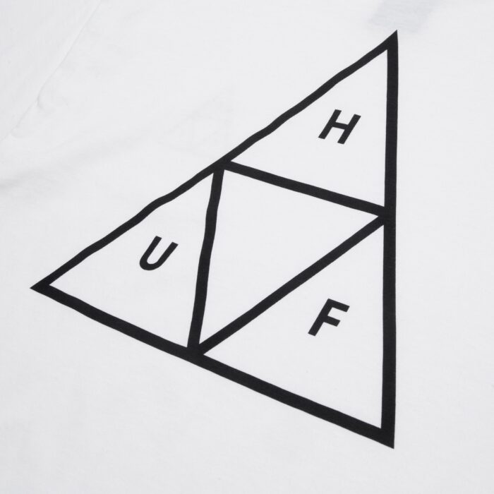 HUF ESSENTIALS TRIPLE TRIANGLE T-SHIRT WHITE - Image 3