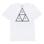 HUF ESSENTIALS TRIPLE TRIANGLE T-SHIRT WHITE - Image 2