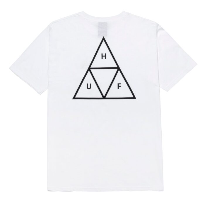 HUF ESSENTIALS TRIPLE TRIANGLE T-SHIRT WHITE - Image 2