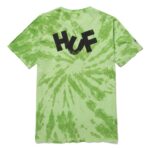 HUF HAZE BRUSH TIE DYE T-SHIRT LIME - Image 2