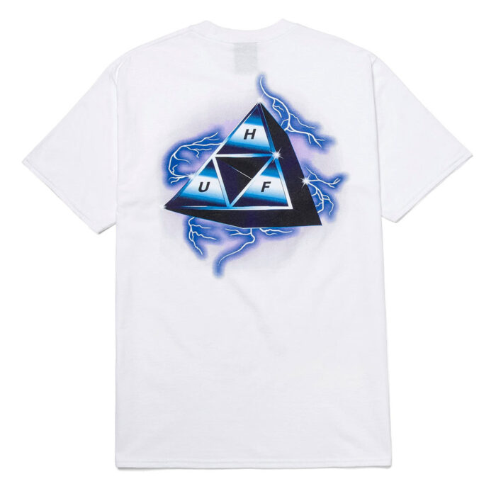 HUF STORM TRIPLE TRIANGLE T-SHIRT WHITE - Image 2
