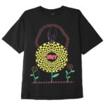 OBEY IN BLOOM HEAVYWEIGHT T-SHIRT BLACK