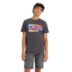 LEVI’S® CLASSIC GRAPHIC T-SHIRT ARCHIVE BATWING GLASSES BLACK OYSTER BLACK - Image 2