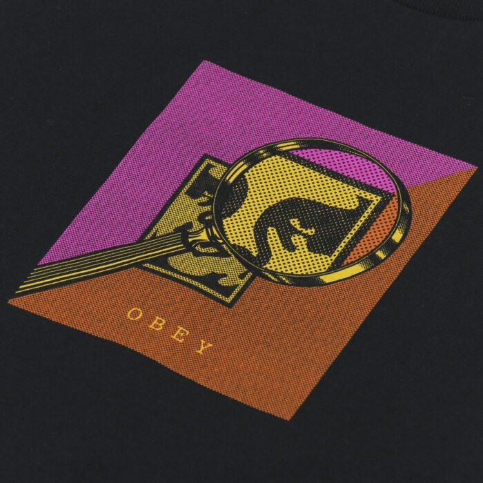 OBEY MAGNIFY CLASSIC T-SHIRT BLACK - Image 2