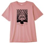 OBEY CONFORMITY TRANCE ORGANIC PIGMENT DYED T-SHIRT PIGMENT PINK AMETHYST